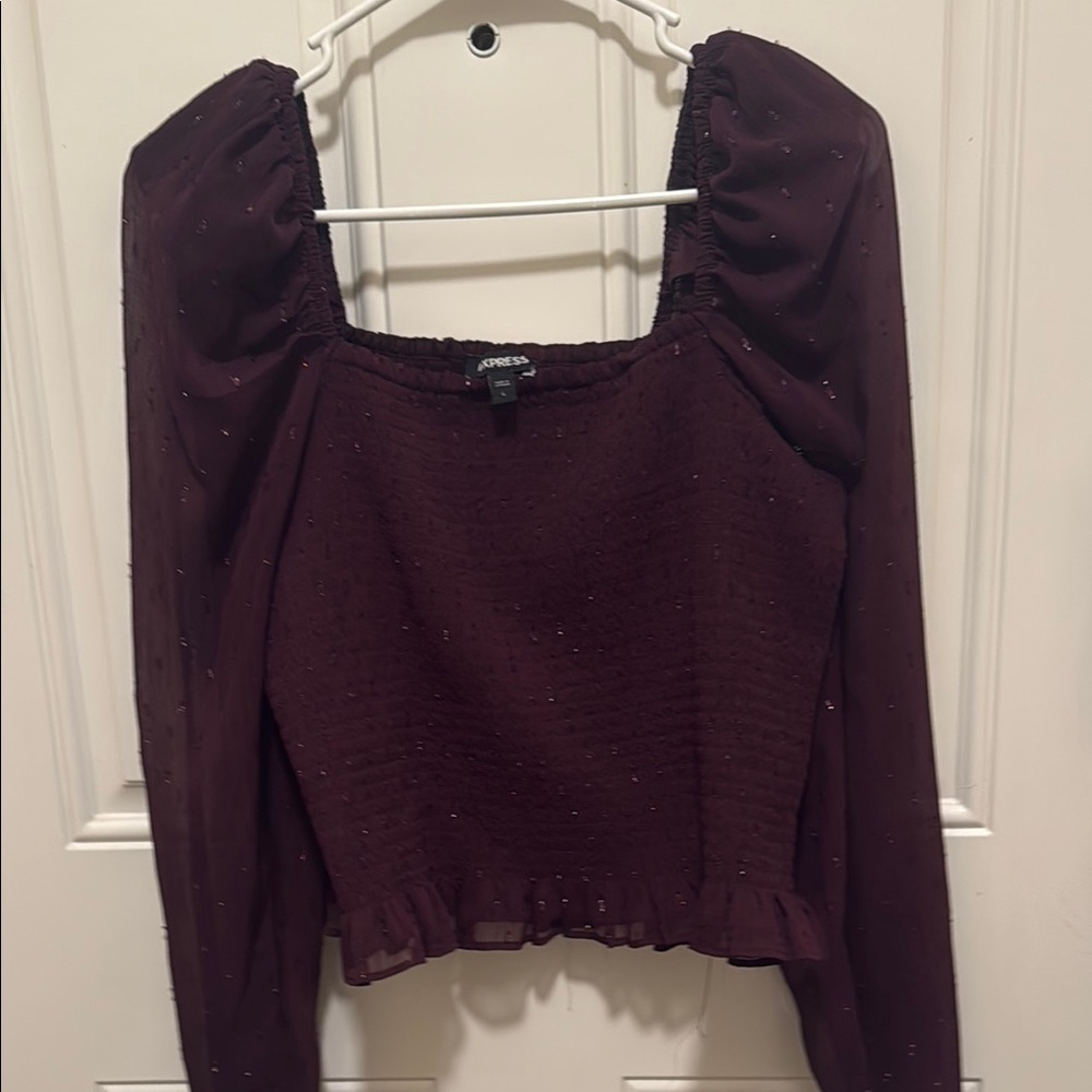 Aritzia Burgundy Blouse
